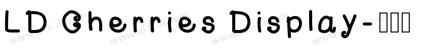 LD Cherries Display字体转换